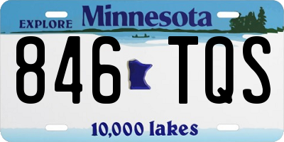 MN license plate 846TQS