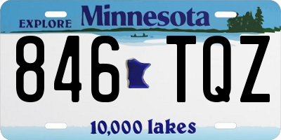 MN license plate 846TQZ