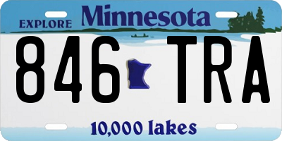 MN license plate 846TRA