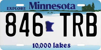 MN license plate 846TRB