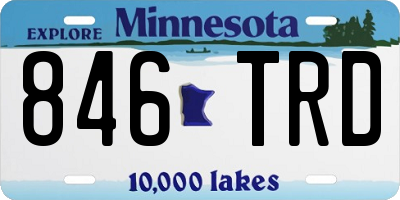 MN license plate 846TRD