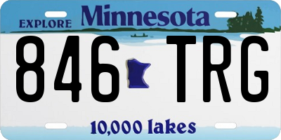 MN license plate 846TRG