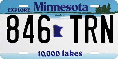 MN license plate 846TRN