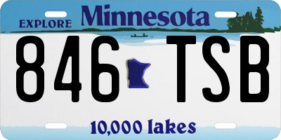 MN license plate 846TSB