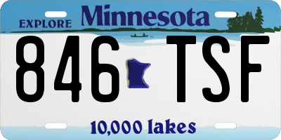 MN license plate 846TSF