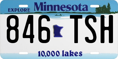MN license plate 846TSH