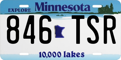 MN license plate 846TSR