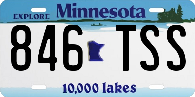 MN license plate 846TSS