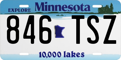 MN license plate 846TSZ