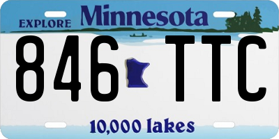 MN license plate 846TTC