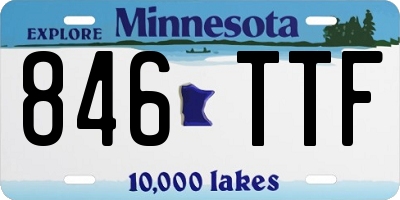 MN license plate 846TTF