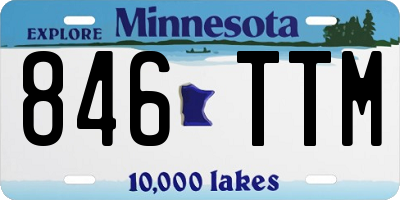 MN license plate 846TTM