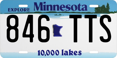 MN license plate 846TTS