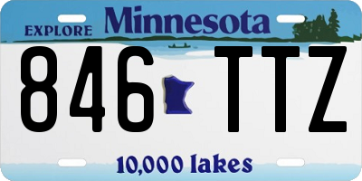 MN license plate 846TTZ