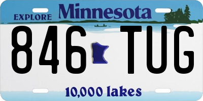 MN license plate 846TUG