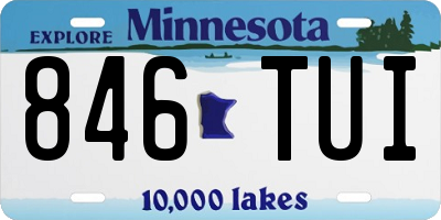 MN license plate 846TUI