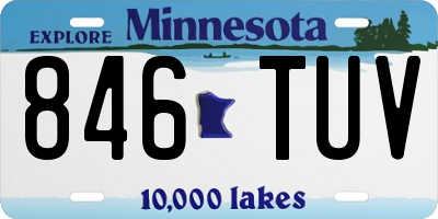 MN license plate 846TUV