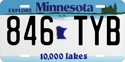 MN license plate 846TYB