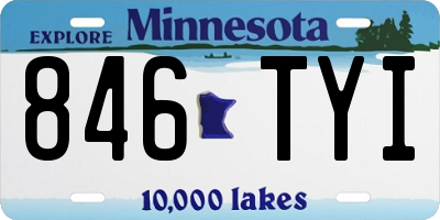 MN license plate 846TYI