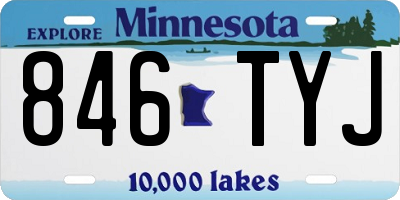 MN license plate 846TYJ
