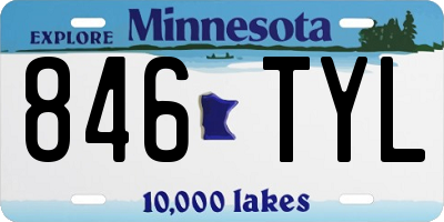 MN license plate 846TYL