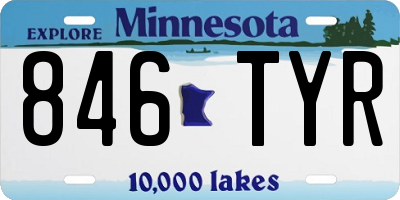 MN license plate 846TYR