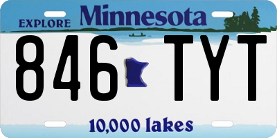 MN license plate 846TYT