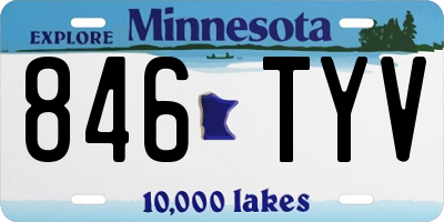 MN license plate 846TYV