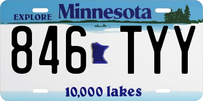 MN license plate 846TYY