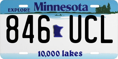 MN license plate 846UCL