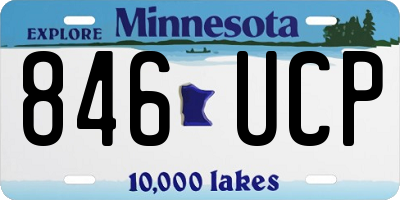 MN license plate 846UCP