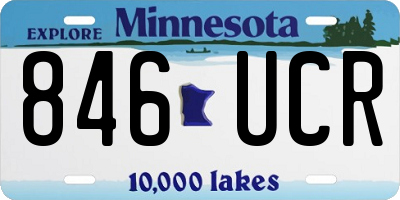 MN license plate 846UCR