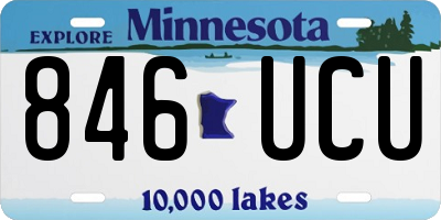 MN license plate 846UCU