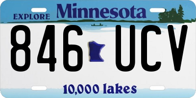 MN license plate 846UCV