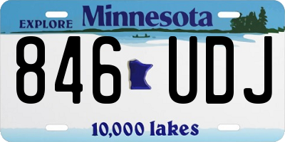 MN license plate 846UDJ