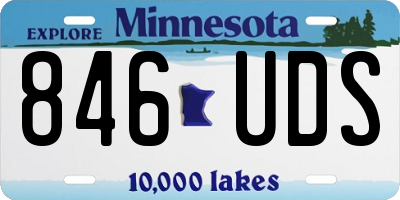 MN license plate 846UDS