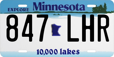 MN license plate 847LHR