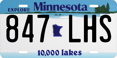 MN license plate 847LHS