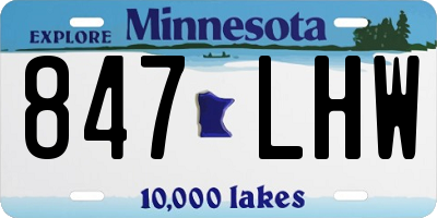 MN license plate 847LHW