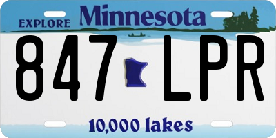 MN license plate 847LPR