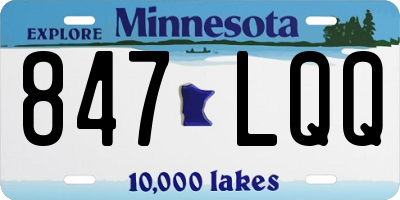 MN license plate 847LQQ