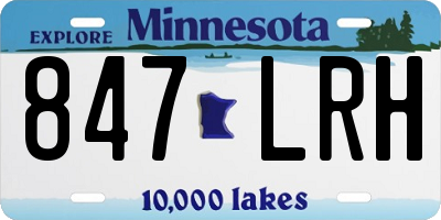 MN license plate 847LRH