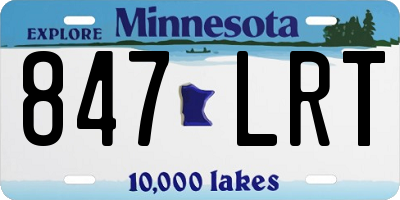 MN license plate 847LRT