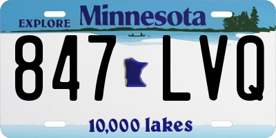 MN license plate 847LVQ