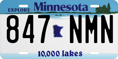 MN license plate 847NMN