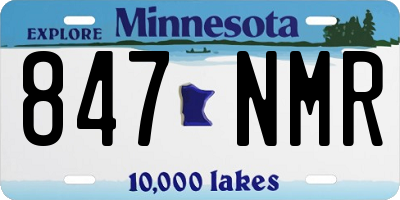 MN license plate 847NMR