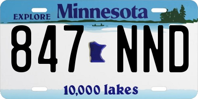 MN license plate 847NND