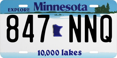 MN license plate 847NNQ