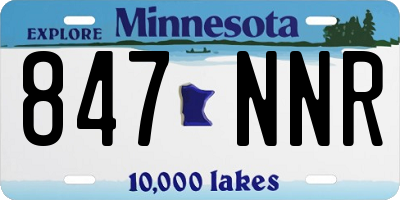 MN license plate 847NNR