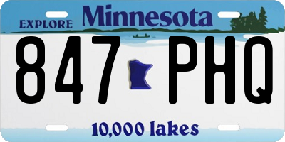 MN license plate 847PHQ